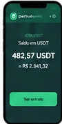 Passo 4 - Saldo e liquidação em USDT na carteira privada